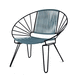 sillón contemporáneo / de lino / de cuero / de PVC