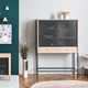 vitrina aparador contemporánea / de roble / MDF / de chapa de madera