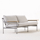 sofá contemporáneo / de jardín / de tejido / de madera