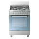 cocina con horno de gas / eléctrica / 4 fuegos / 1 horno