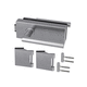 cerradura mecánica / con asidero / para puerta de cristal / de 1 punto