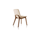 silla contemporánea / de interior / de madera / tapizada