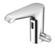 grifo monomando para lavabo / de repisa / de infrarrojos / de metal cromado