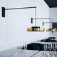 aplique contemporáneo / de interior / de exterior / de metal