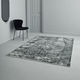 alfombra contemporánea / con motivos decorativos / de viscosa / rectangular