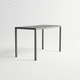 mesa alta contemporánea / de HPL / con base de aluminio / rectangular