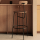 silla de bar contemporánea / de interior / de tejido / de contrachapado