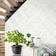papel pintado contemporáneo / de flores / blanco / verde