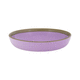 plato hondo / redondo / de porcelana / de color liso