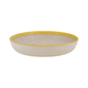 plato hondo / redondo / de porcelana / de color liso