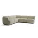 sofá modular / contemporáneo / de tejido / blanco