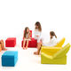 banqueta modular / de diseño pop / de tejido / de poliéster
