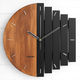 reloj contemporáneo / de pared / analógico / de madera