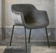 silla contemporánea / de interior / de papel / con base de acero