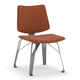 silla de visita contemporánea / de interior / de tejido / de cuero artificial