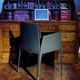 silla contemporánea / de interior / de tejido / con base de madera