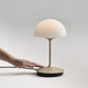 lámpara de mesa / de vidrio soplado / contemporánea / con cable