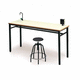mesa de trabajo contemporánea / de HPL / con base de acero / rectangular