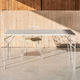 mesa contemporánea / de acero galvanizado / de hilo de metal / con base de acero galvanizado