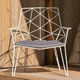 sillón contemporáneo / de tejido / de acero galvanizado / reciclable