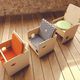 silla contemporánea / de interior / de madera / para niños