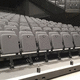 silla de auditorio contemporánea / de interior / de tejido ignifugo / con base metálica pintada