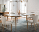 silla de comedor contemporánea / de interior / de madera / tapizada