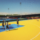 pavimento deportivo de exterior / de polipropileno / para campo deportivo / para actividad deportiva