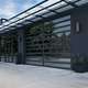 puerta industrial de aluminio / seccional / de aluminio macizo / de poliuretano