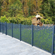 valla de chapa perforada / de jardín / de aluminio termolacado / rectangular