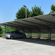 cubierta para aparcamiento de acero zincado / de PVC / para aparcamiento / con panel solar