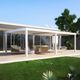 pérgola autoportante / adosada / de aluminio / de aluminio pintado