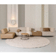 sofá modular / contemporáneo / de tejido / de cuero
