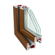 ventana de madera / de acero galvanizado / abatible / con vidrio triple