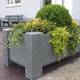 jardinera de plástico reciclado / rectangular / cuadrada / hexagonal