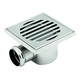 sumidero sifónico de acero inoxidable / para cuarto de baño / con rejilla / antiinsectos