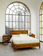 cama de matrimonio / de estilo / con cabecero / de madera