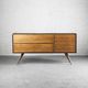 aparador contemporáneo / de madera / de acero