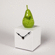 reloj de diseño original / de mesa / analógico / de resina