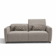 sofá cama / contemporáneo / de tejido / gris