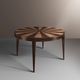 mesa de comedor clásica / de madera / redonda / para uso residencial