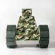 sillón de diseño original / de tejido / de aluminio / con funda extraíble