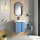 mueble de lavabo suspendido / MDF / contemporáneo / con puerta