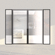 puerta de interior / de MDF / de aluminio anodizado / de Corian®