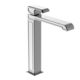 grifo monomando para lavabo / de repisa / de metal cromado / de baño