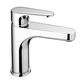 grifo monomando para lavabo / de repisa / de metal cromado / de baño