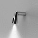 grifo monomando para lavabo / de pared / de metal cromado / de interior