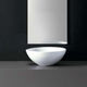 lavabo sobre mueble / de cerámica / redondo / contemporáneo