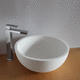 lavabo sobre mueble / de Corian® / redondo / contemporáneo