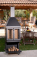 chimenea de leña / independiente / Cara única / de exterior